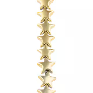 Gold Reconstituted Hematite Star Beads, 8mm by Bead Landing™ | Michaels | Michaels Stores