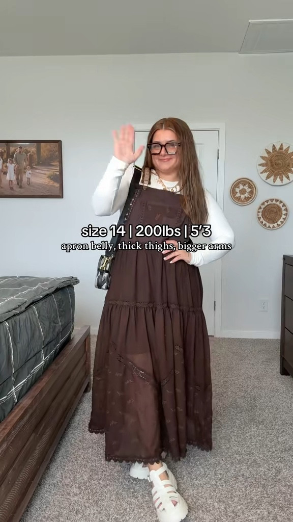 Obsessed with this dress 🫶🏽🤎 wearing a XL in everything!! 

#LTKStyleTip #LTKMidsize #LTKFindsUnder50