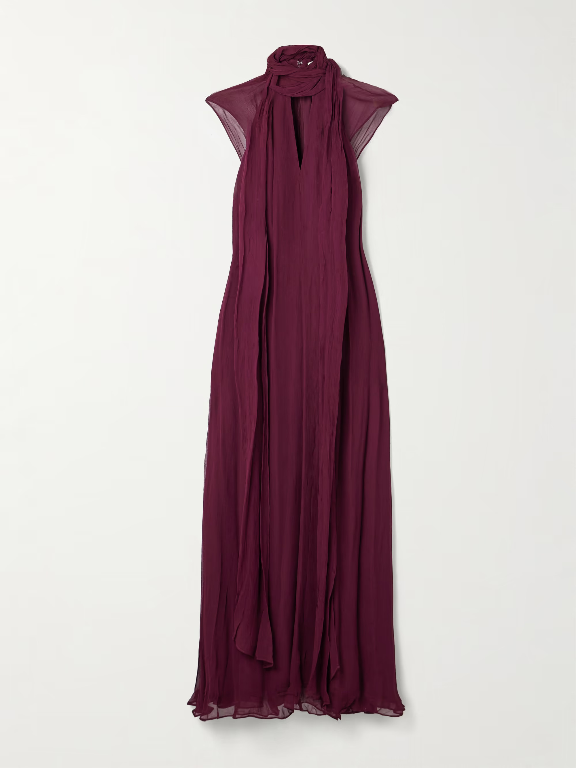Camilla scarf-detailed crepon maxi dress | NET-A-PORTER (US)