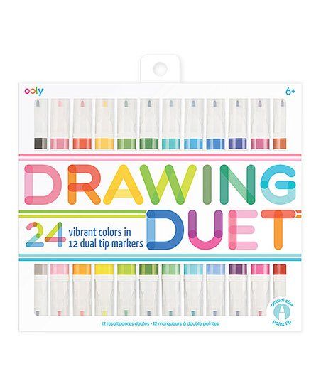 Drawing Duet Double-Ended Marker - Set of 12 | Zulily
