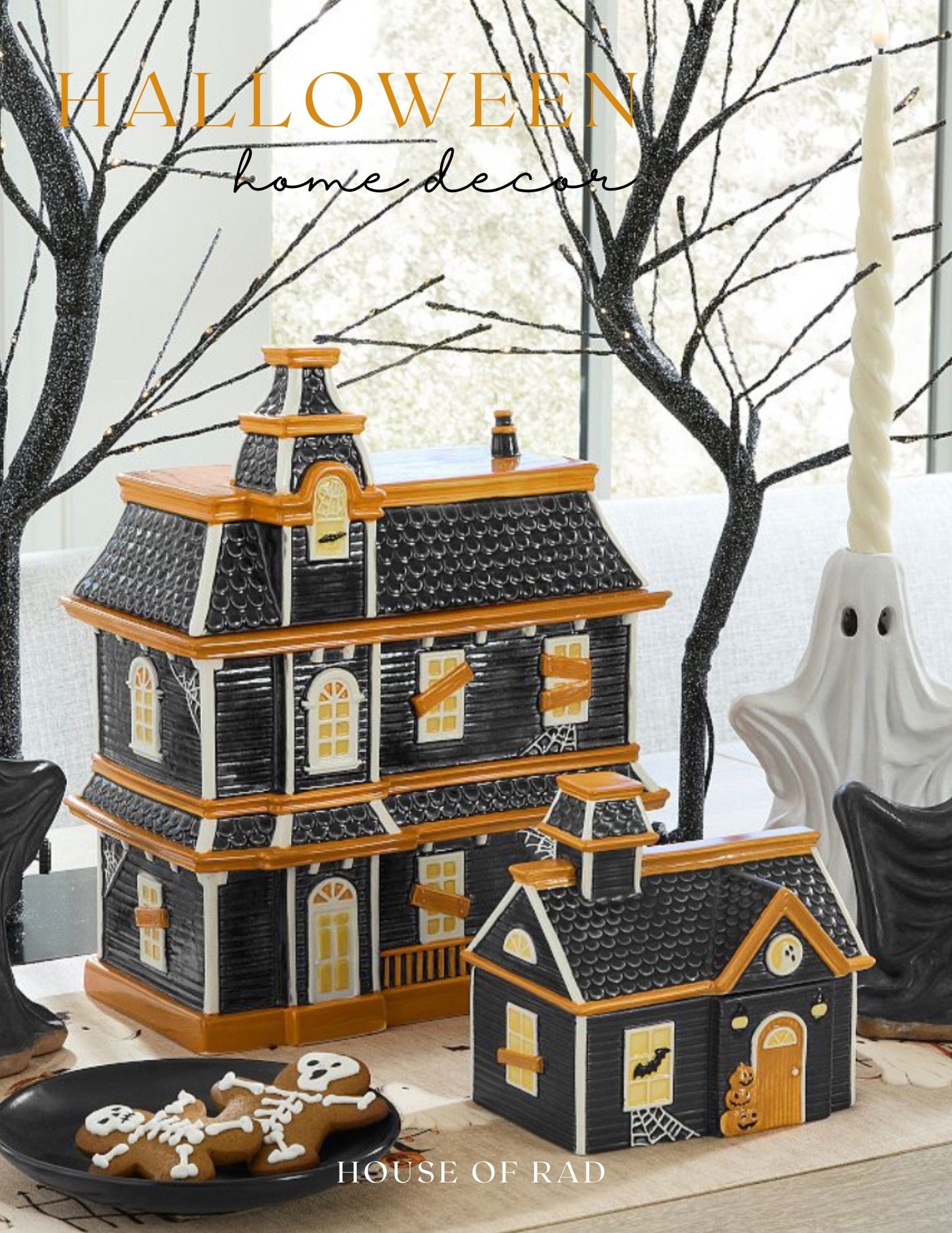 Halloween Home Decor
Ceramic ghost taper candle holder
Ceramic haunted house
Candy holder
Fall home decorr

#LTKSeasonal #LTKHome