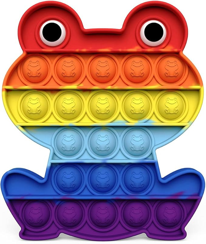 HILUDEER Pop Fidget Popping Toy , Anxiety and Stress Relief Pop Sensory Toys Silicone Logic Board... | Amazon (US)