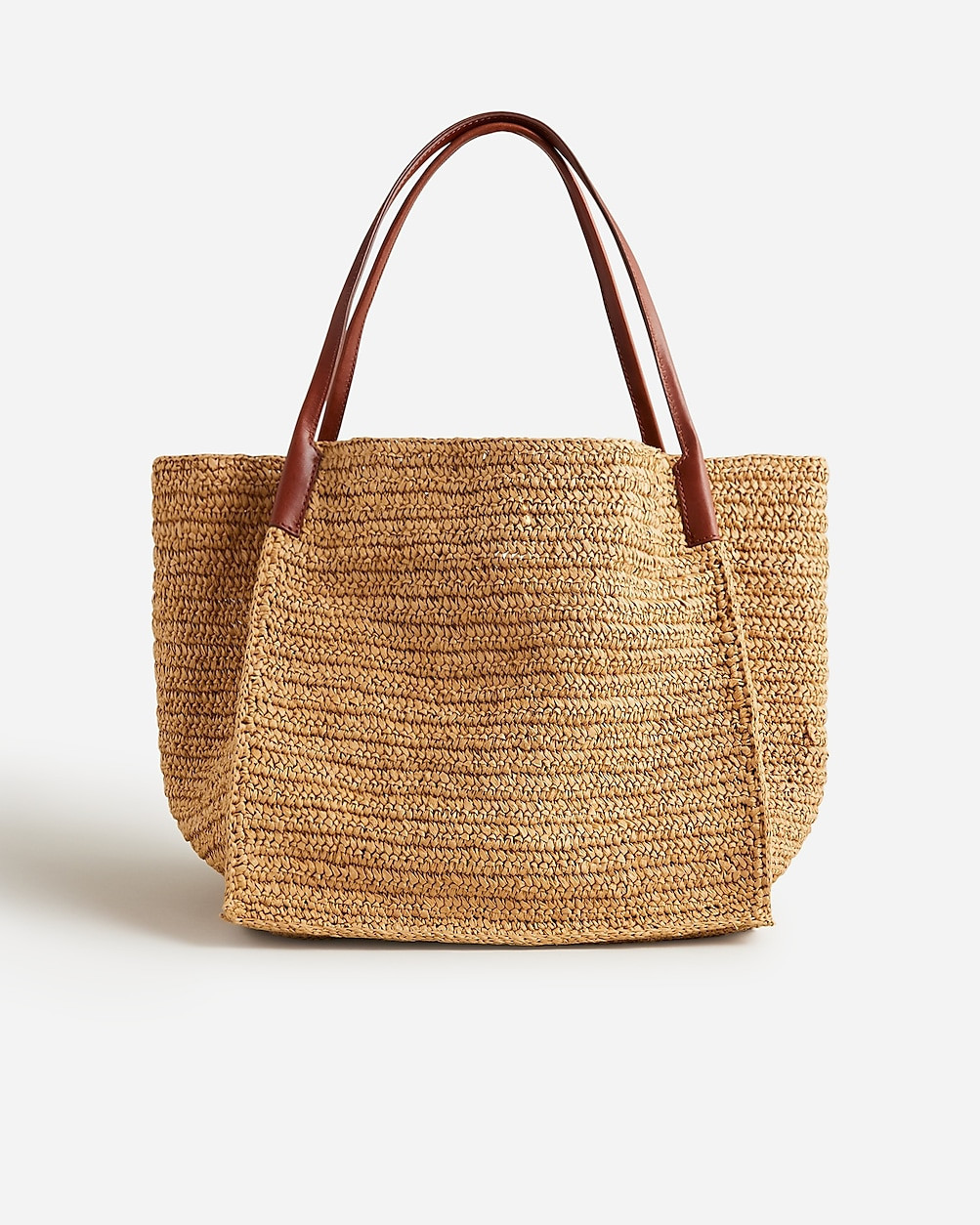 Large handknotted packable tote bag | J. Crew US