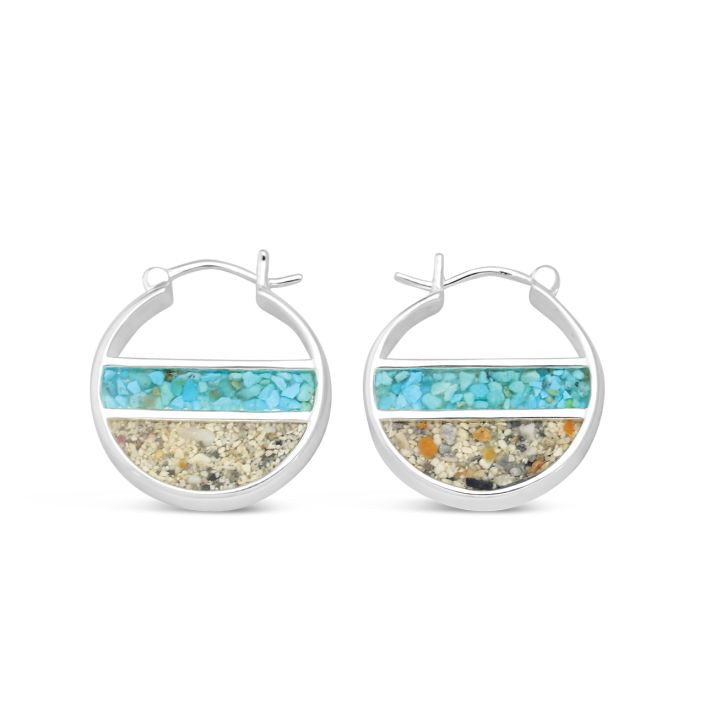 Shoreline Double Sided Hoops | Dune Jewelry