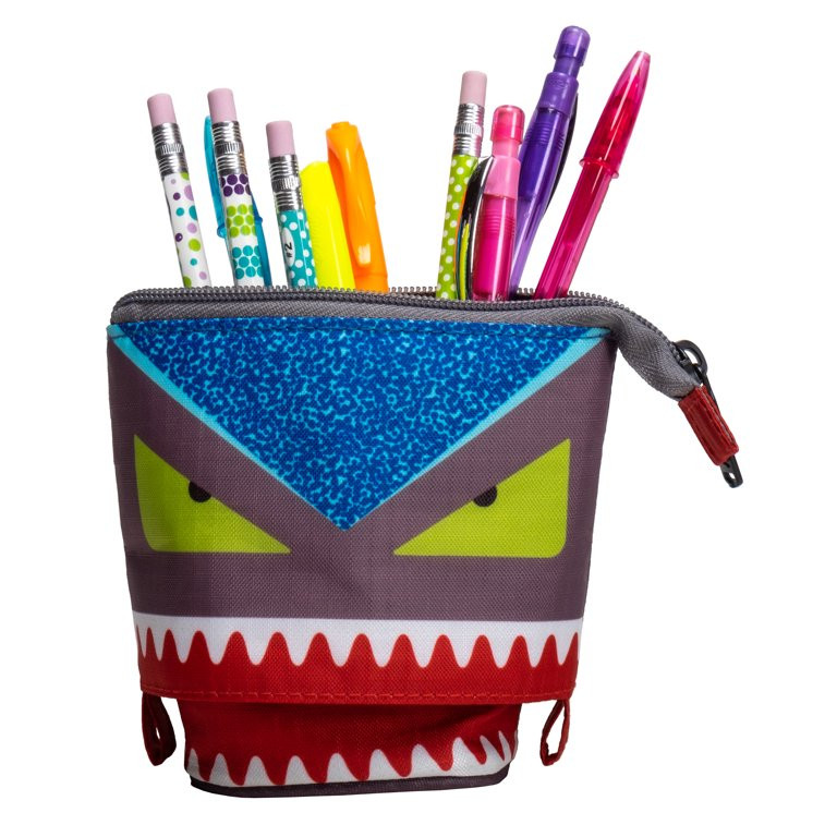 Case It Novelty Pop-up Monster Stand-up Nylon Pencil Case with Zipper Closure; Multi-color - Walm... | Walmart (US)