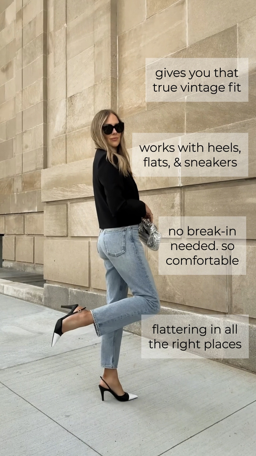 Took my true size in these jeans
Wearing a small (tts) in the blazer 
Heels are Chanel 

#LTKOver40 #LTKootd #LTKSeasonal