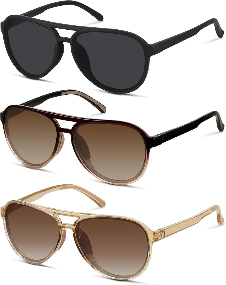 STORYCOAST Polarized Aviator Sunglasses for Men Women Classic Retro Aviators Sports Driving Runni... | Amazon (US)