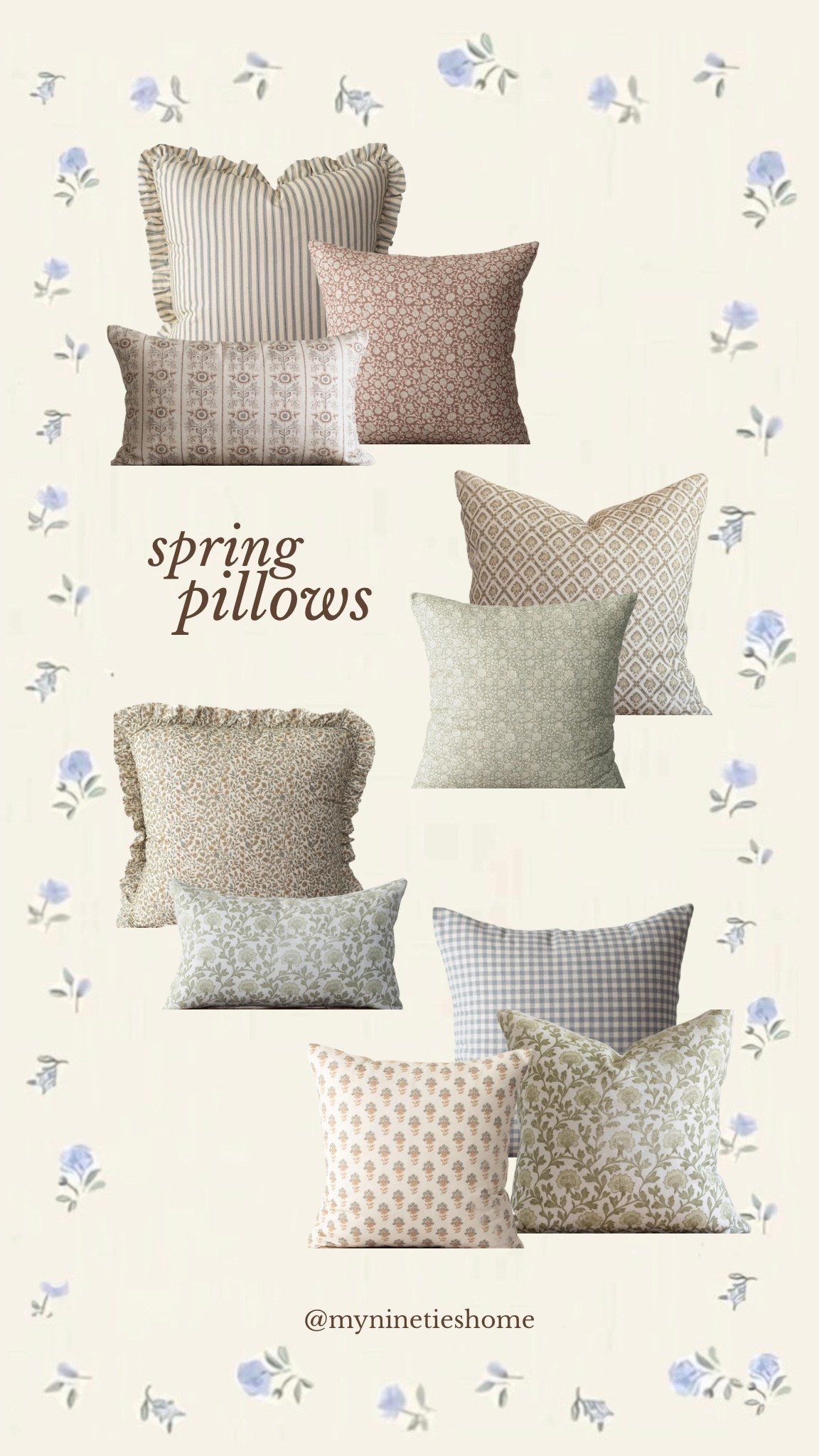 Spring pillows 🌿🌼🌸
code SPRINGCLEANING for 10% off 

#LTKHome #LTKSaleAlert
