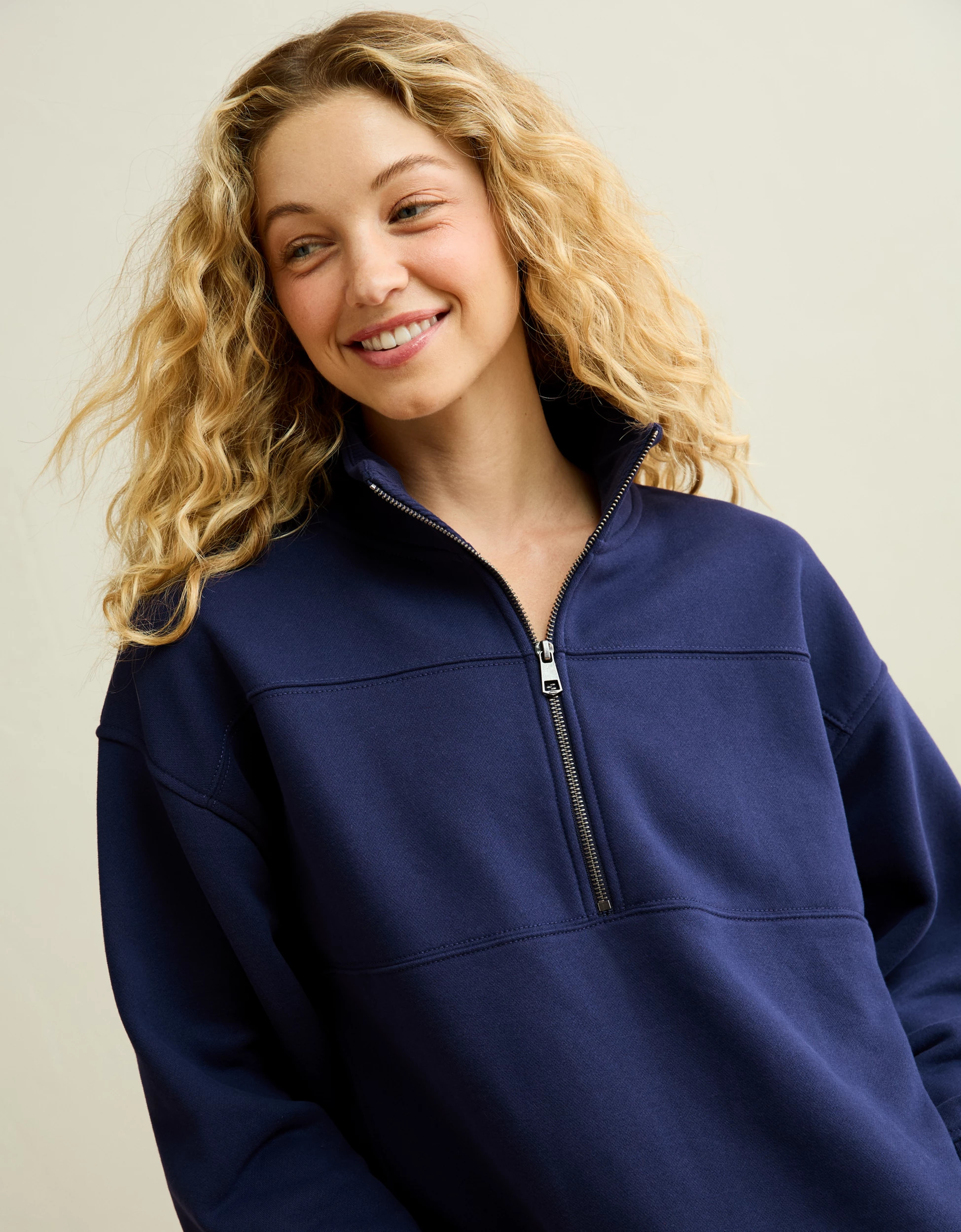 AE Everyday Luxe Quarter-Zip Sweatshirt | American Eagle Outfitters (US & CA)
