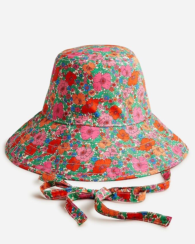 Canvas bucket hat with ties in Liberty® fabrics | J.Crew US