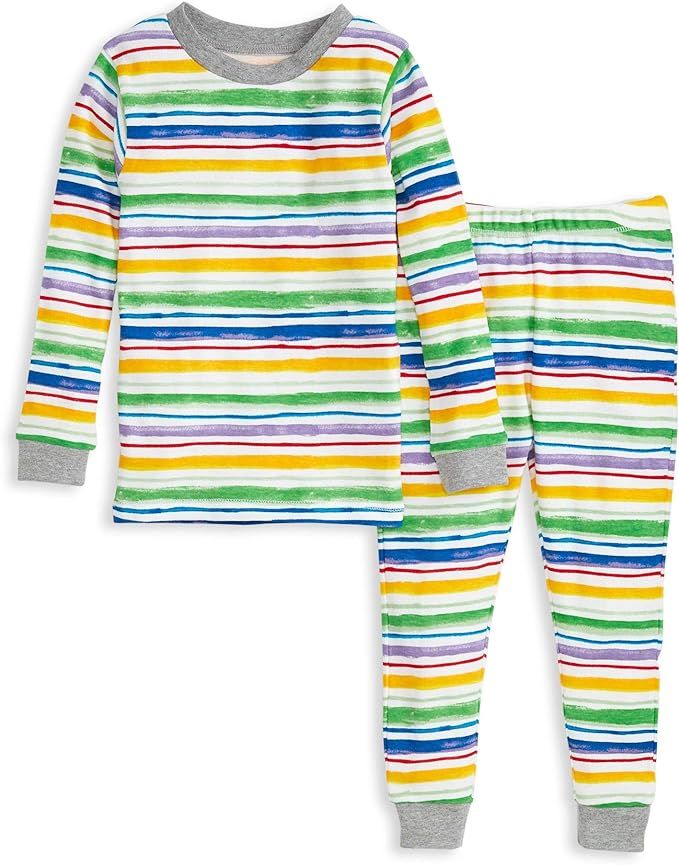 Burt's Bees Baby - Baby Boys Pajamas, Tee and Pant 2-Piece PJ Set, 100% Organic Cotton | Amazon (US)
