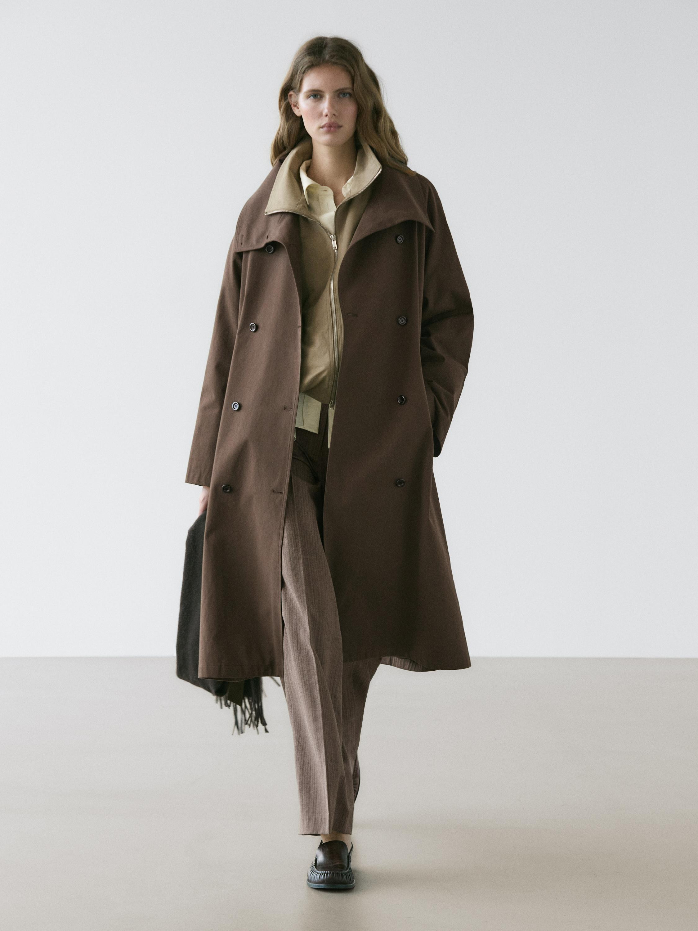 Trenchcoat mit Stehkragen | Massimo Dutti DE