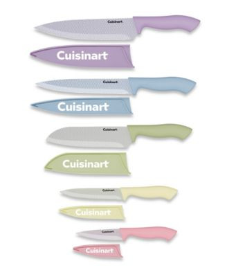 Cuisinart Advantage 10-Piece Ceramic-Coated Color Knife Set - Gemstone | Macy's