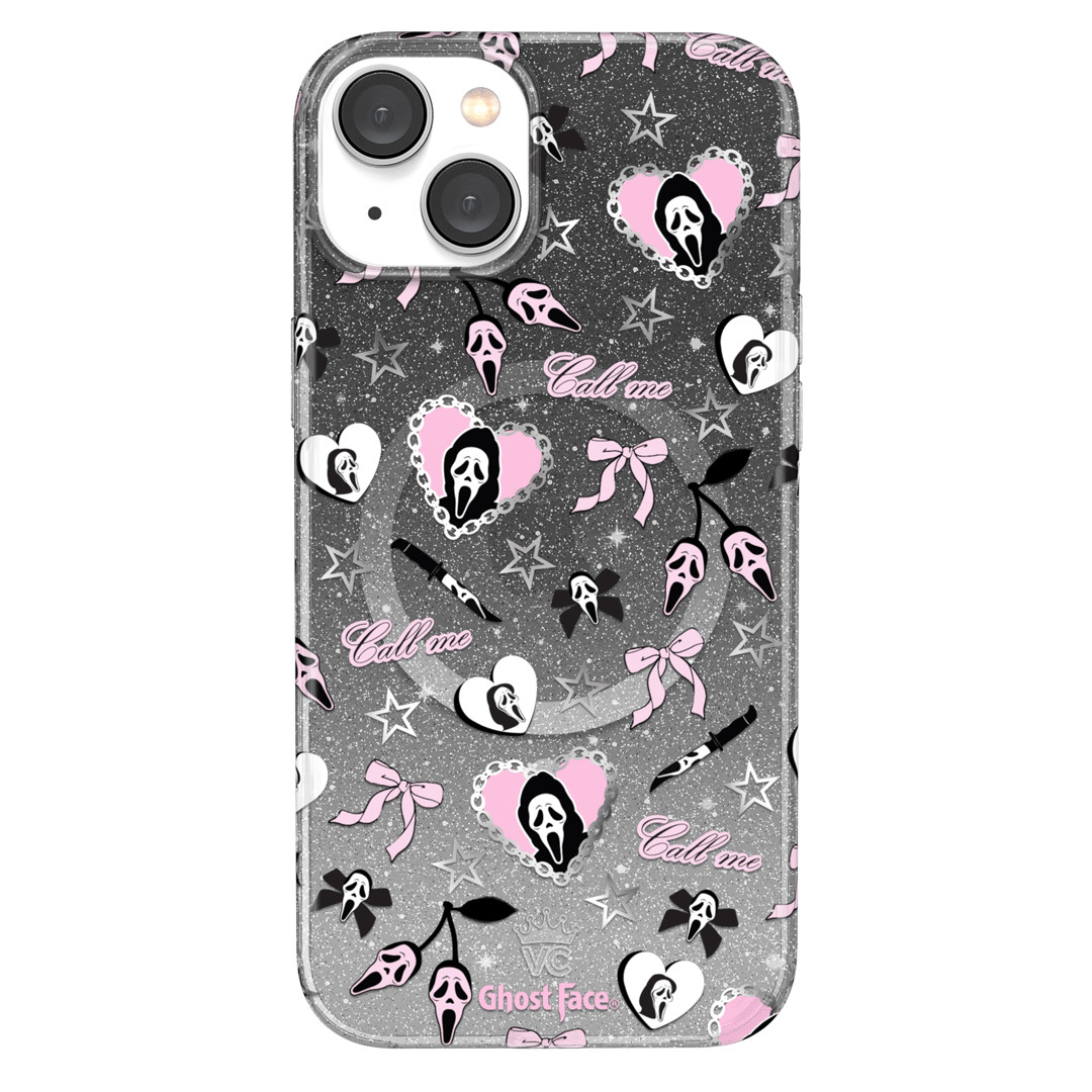 Ghost Face Goth Glitter iPhone Case | Velvet Caviar
