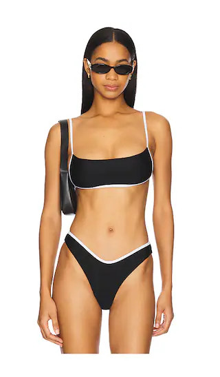 The Kimi Top in Black & White | Revolve Clothing (Global)