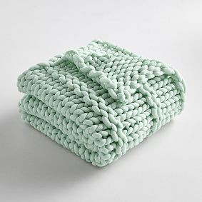 Super Chunky Knit Throw | Pottery Barn Teen