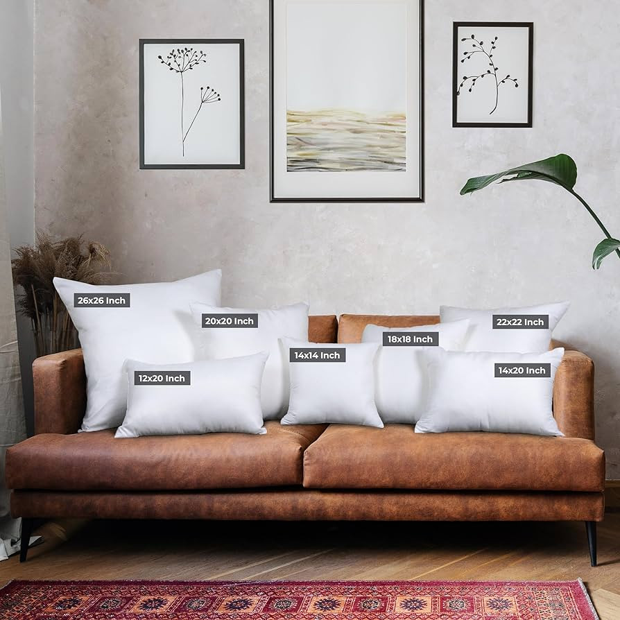 Utopia Bedding Throw Pillows (Set of 4, White), 18 x 18 Inches Pillows for Sofa, Bed and Couch De... | Amazon (US)