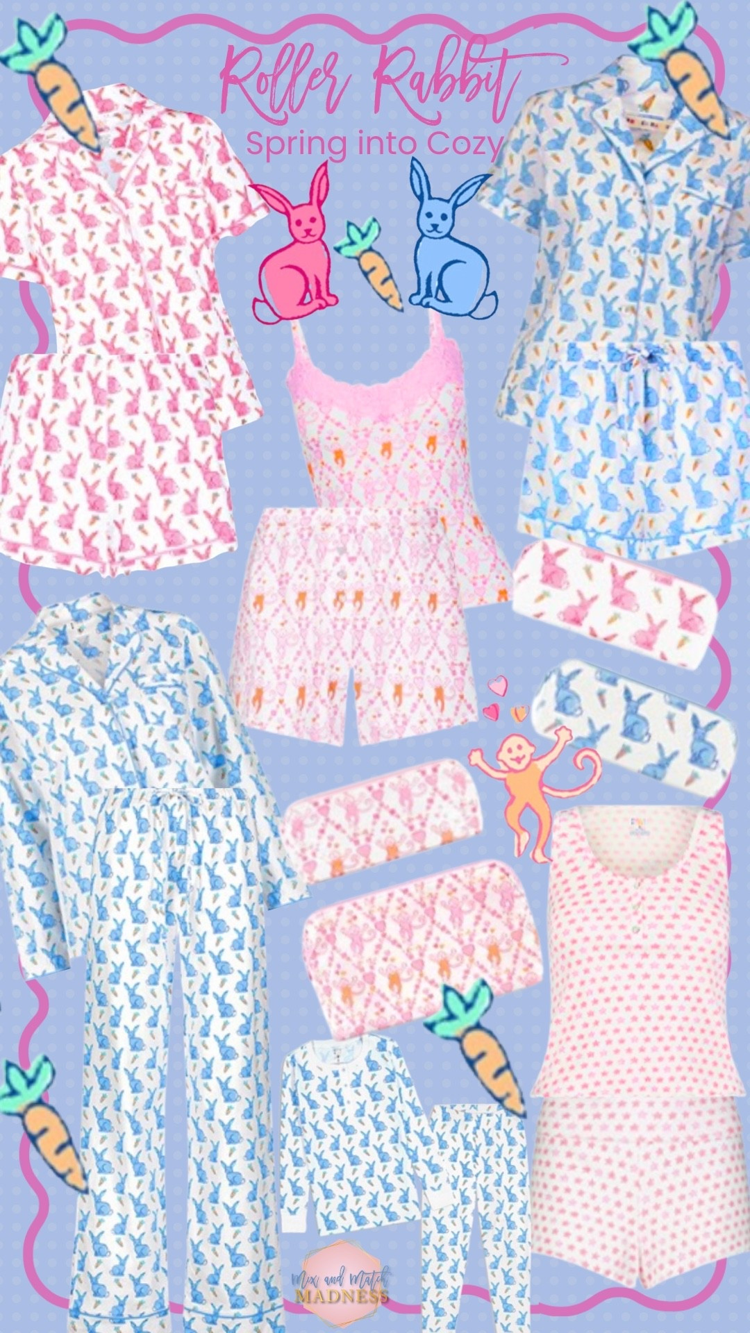 New Roller Rabbit Drop! “Spring into Cozy” is here and y’all it’s adorable. They are introducing a new 100% Pima cotton pajama collection and it’s so good!! Also, brand new spring-inspired loungewear, intimates, and bedding. Perfect for those Easter baskets! ￼￼

#LTKSeasonal #LTKmomlife #LTKspring