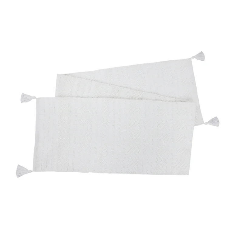 Better Homes & Gardens Chunky Woven Table Runner - 14 x 90" - White - 100% Cotton | Walmart (US)