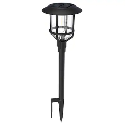Harbor Breeze Path Light 15 -Lumens 0.2 -Watt Black Solar LED Outdoor Path Light ( 3000-K ) | Lowe's