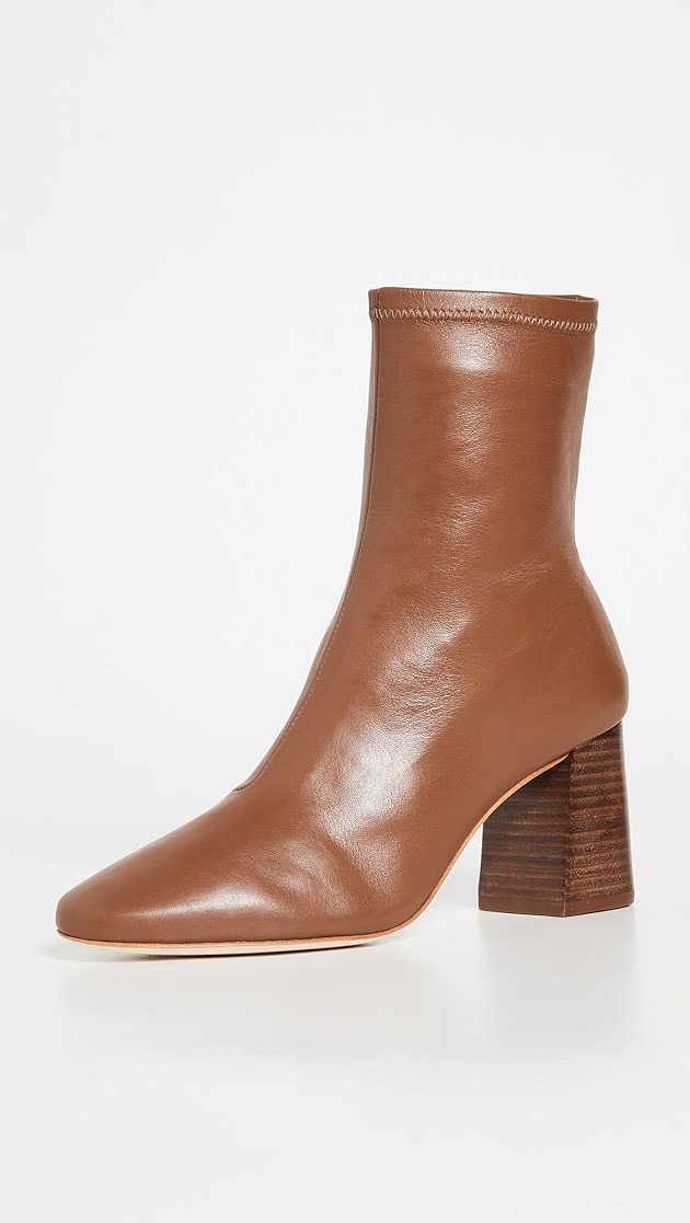 Elise Slim Ankle Booties With Block Heel | Shopbop
