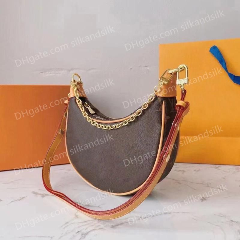 Designer One Shoulder Bags Women's Handbag Vintage Metal Chain Underarm Bag Crossbody Bag Half Mo... | DHGate