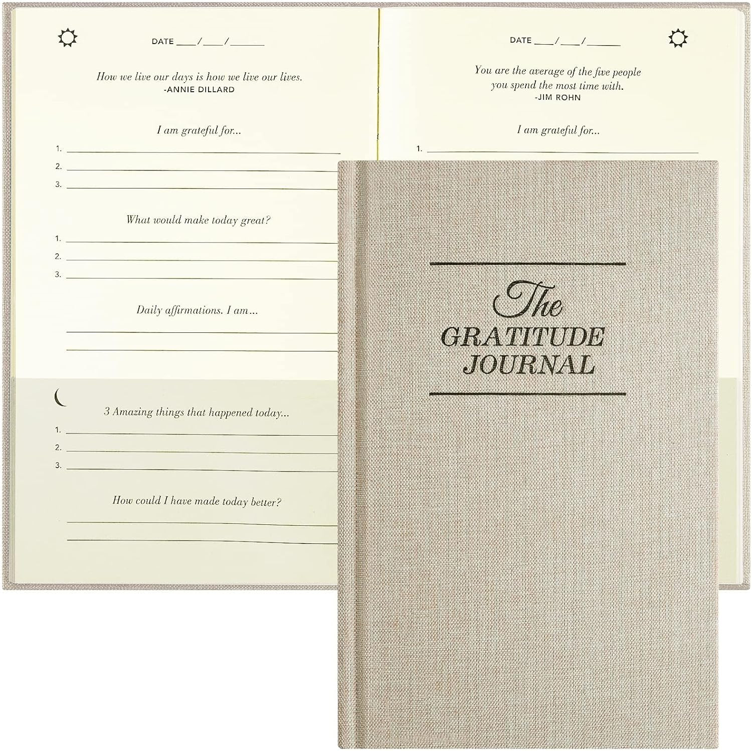 The Gratitude Journal, manifestation journal, Daily Journal with Prompts for Affirmation, Happine... | Amazon (US)
