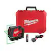 Milwaukee 100 ft. REDLITHIUM Lithium-Ion USB Green Rechargeable Cross Line Laser Level with Charger 3521-21 | The Home Depot