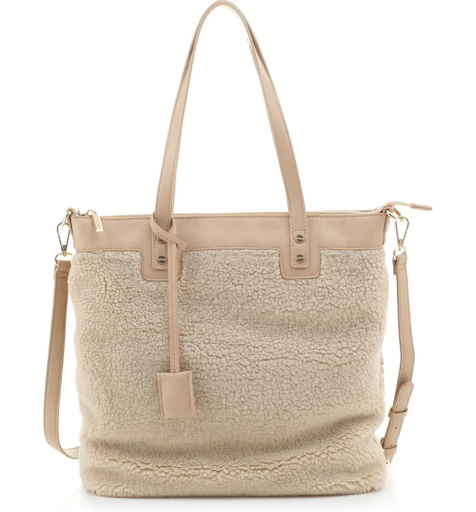 Hazel High Pile Fleece Tote | Nordstrom