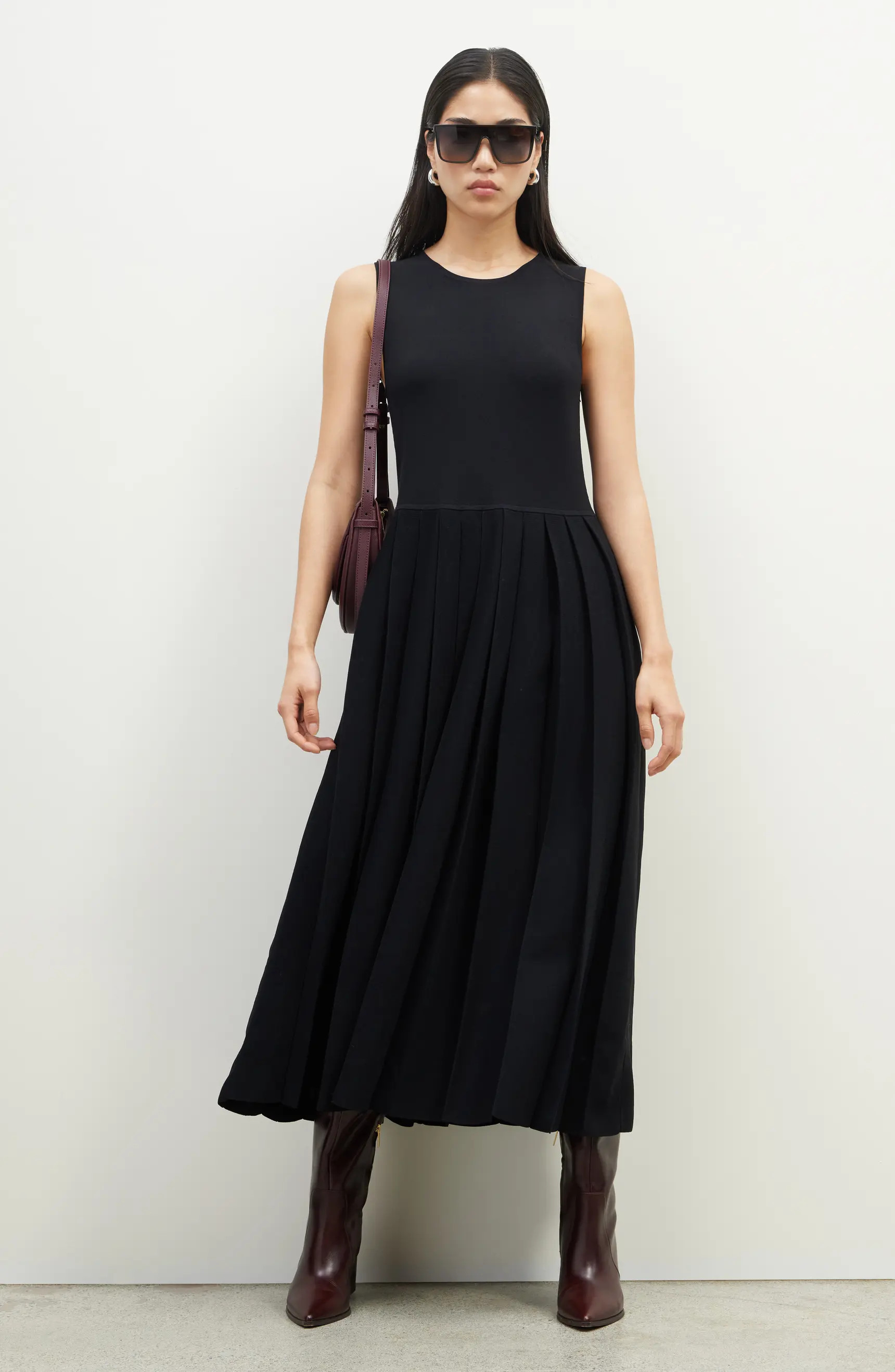 Nordstrom Sleeveless Pleated Sweater Dress | Nordstrom | Nordstrom