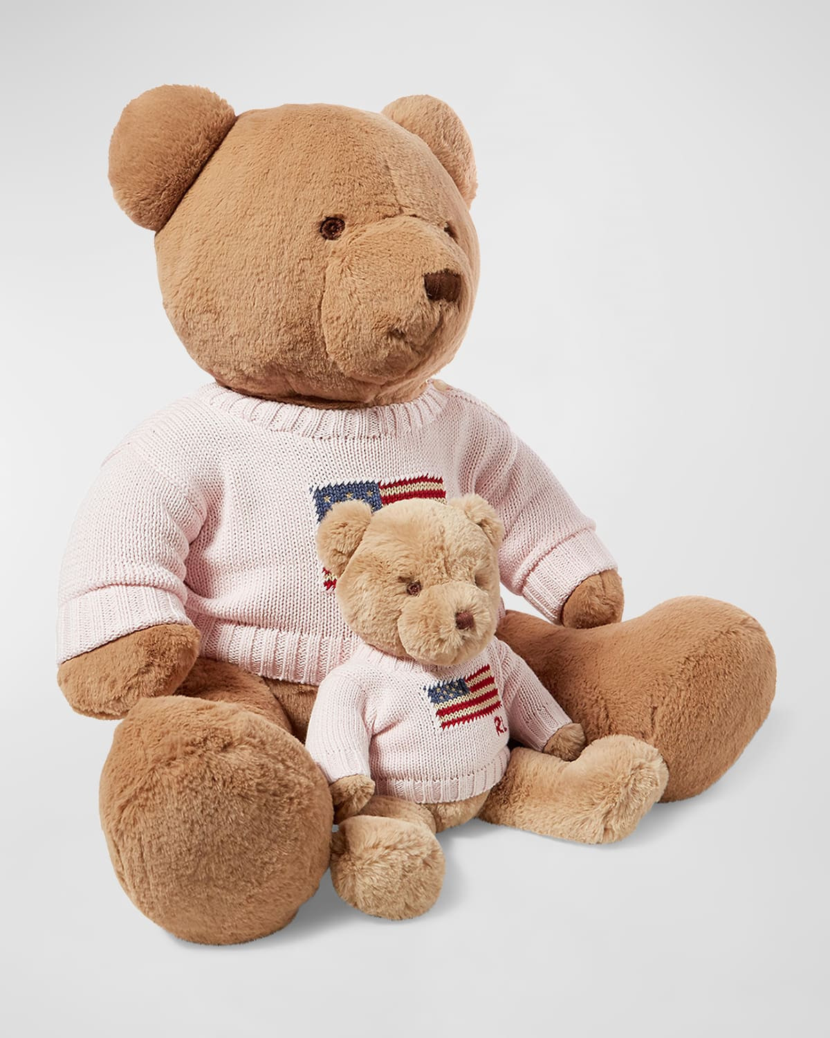 Kid's Large Flag Sweater Plush Polo Teddy Bear | Neiman Marcus