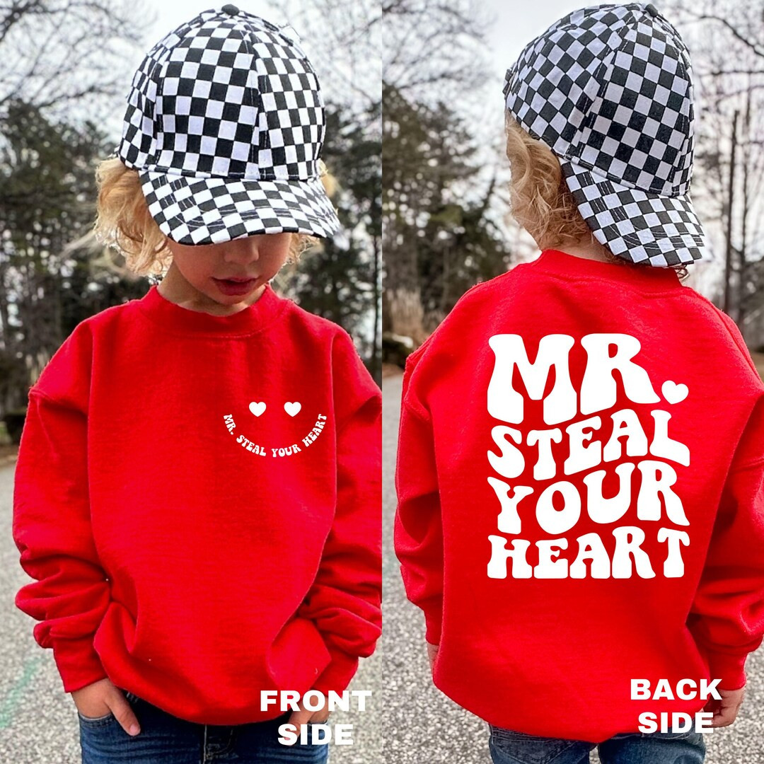 Boys Valentine Shirt, Mr Steal Your Heart Shirt, Valentine Outfit Kids, Toddler Boy Shirt, Funny ... | Etsy (US)