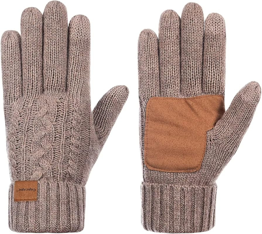 Winter Gloves Women Cold Weather, Gloves for Women Warm Wool Knit with Thermal Thinsulate Lined, ... | Amazon (US)