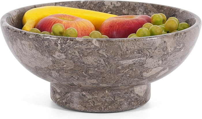 Cuenco de frutas de mármol para encimera de cocina Oceanic de 10 pulgadas hecho a mano cuencos d... | Amazon (US)
