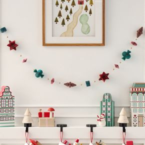 Scandi Accordion Paper Garland | West Elm (US)