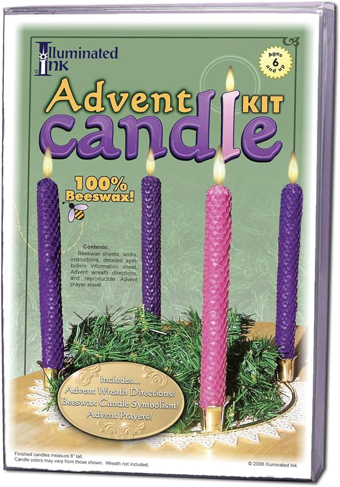 Advent Candle Kit - 100% Beeswax | Amazon (US)