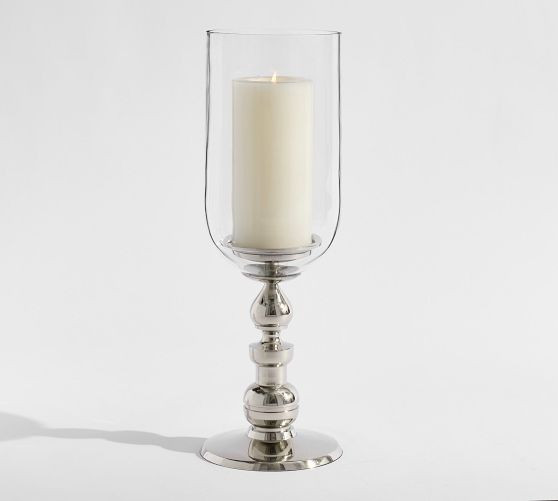 Napa Brass Hurricane Candle Holder | Pottery Barn (US)