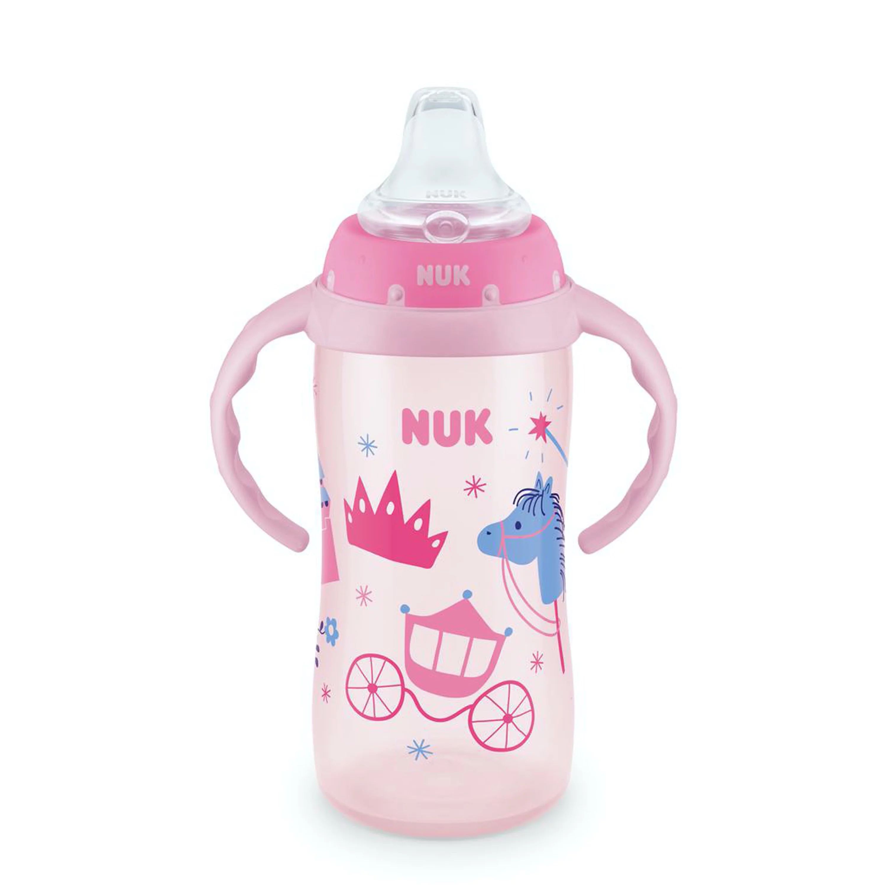 NUK Learner Cup, 10 oz Soft Spout Sippy Cup, 1 Pack, Girl | Walmart (US)