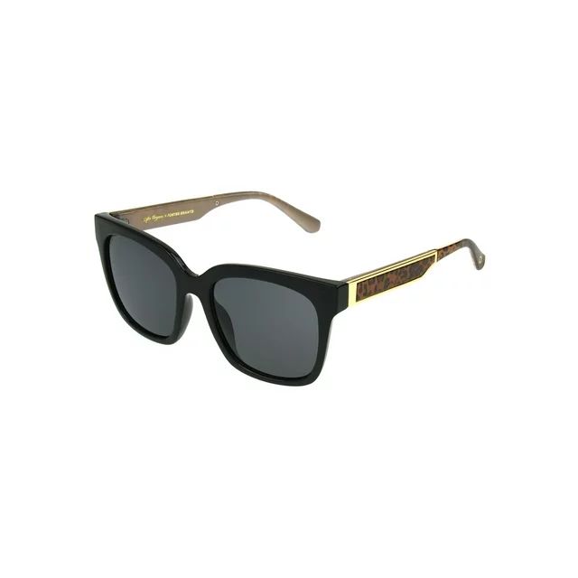 Sofia Vergara Women's Square Black Adult Sunglasses | Walmart (US)