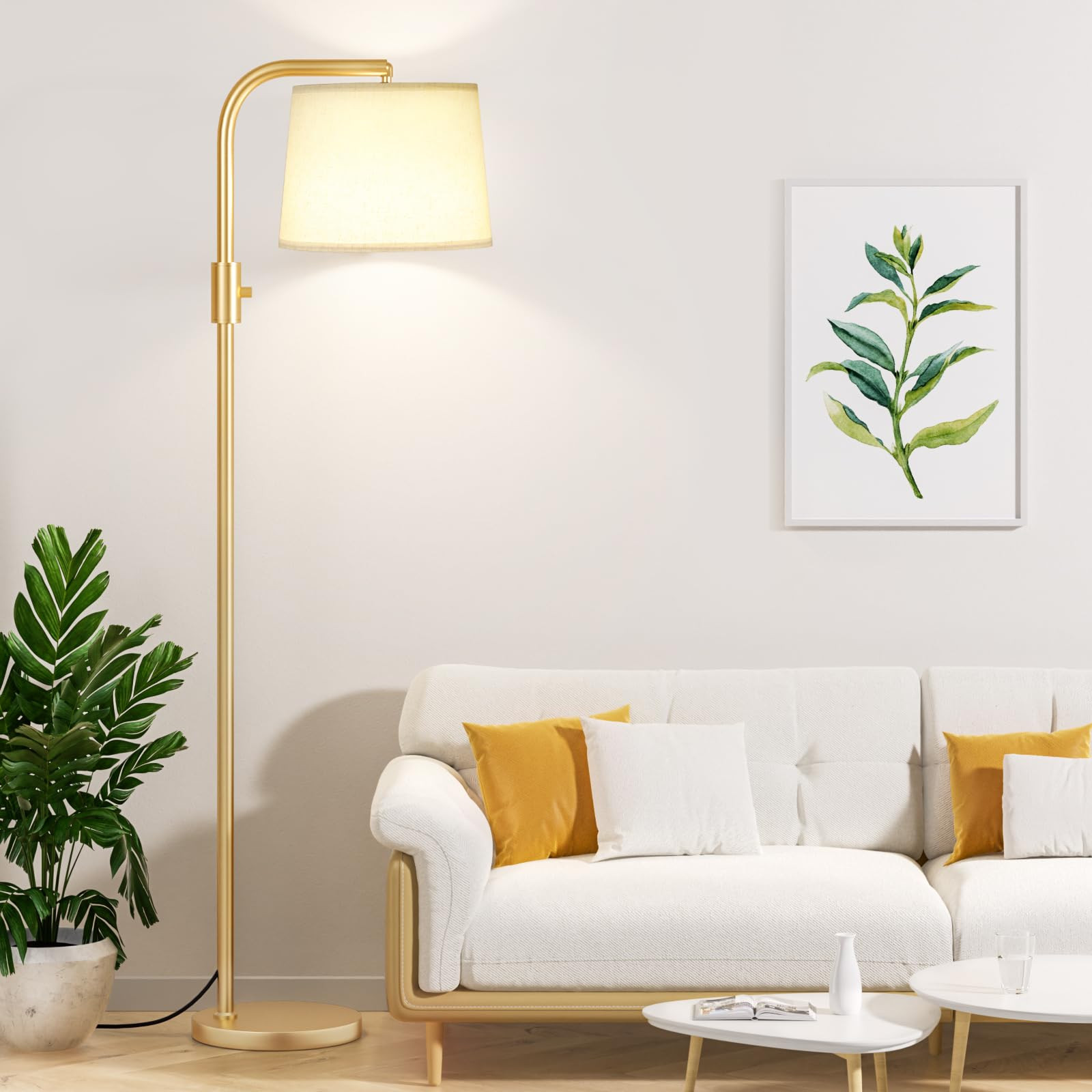 Standing Lamps for Living Room, Tall Lamp for Bedroom, Modern Standing Light, LED Light Bulbs, Fl... | Amazon (US)