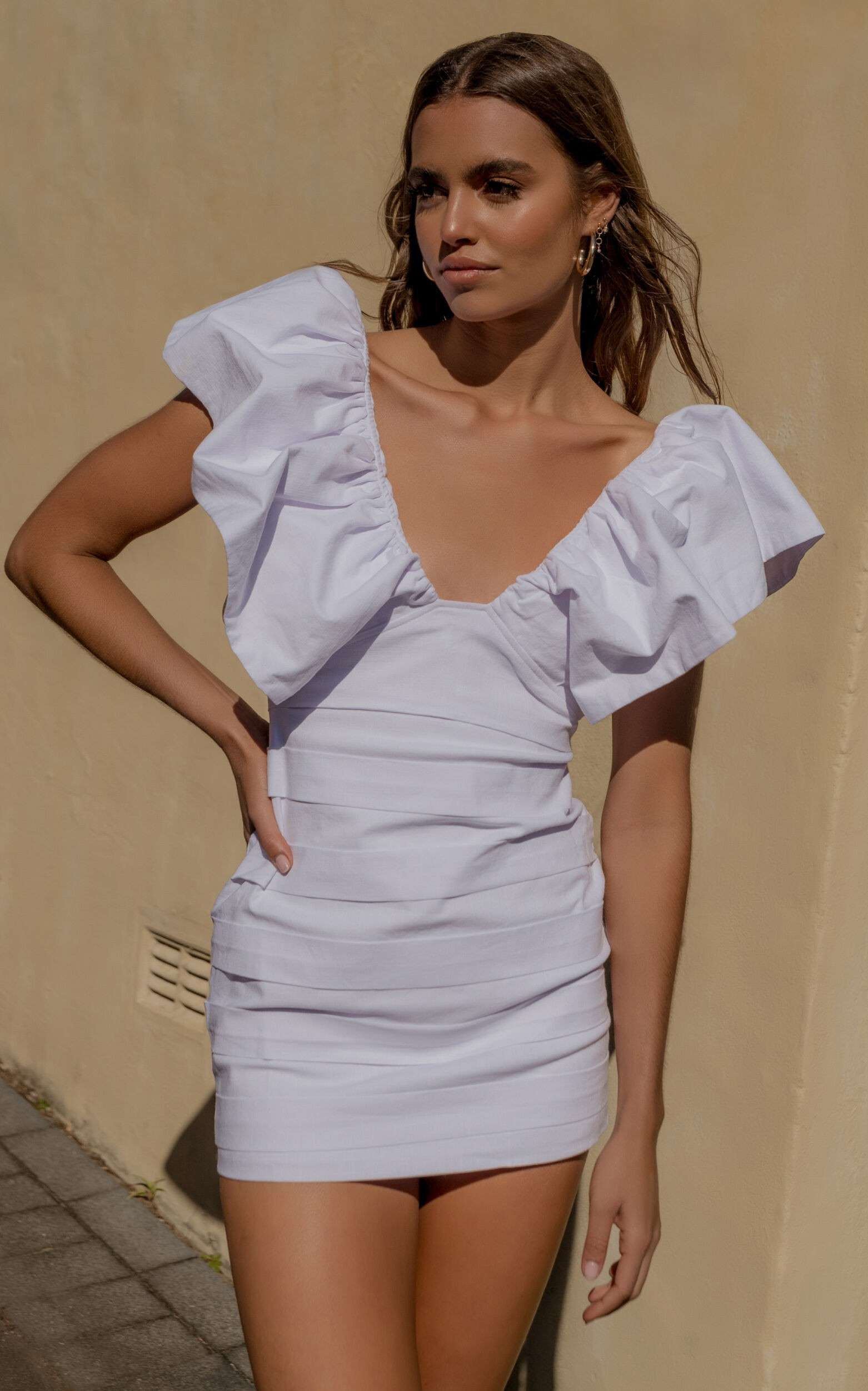 Runaway The Label - Gigi Mini Dress in White | Showpo - deactived