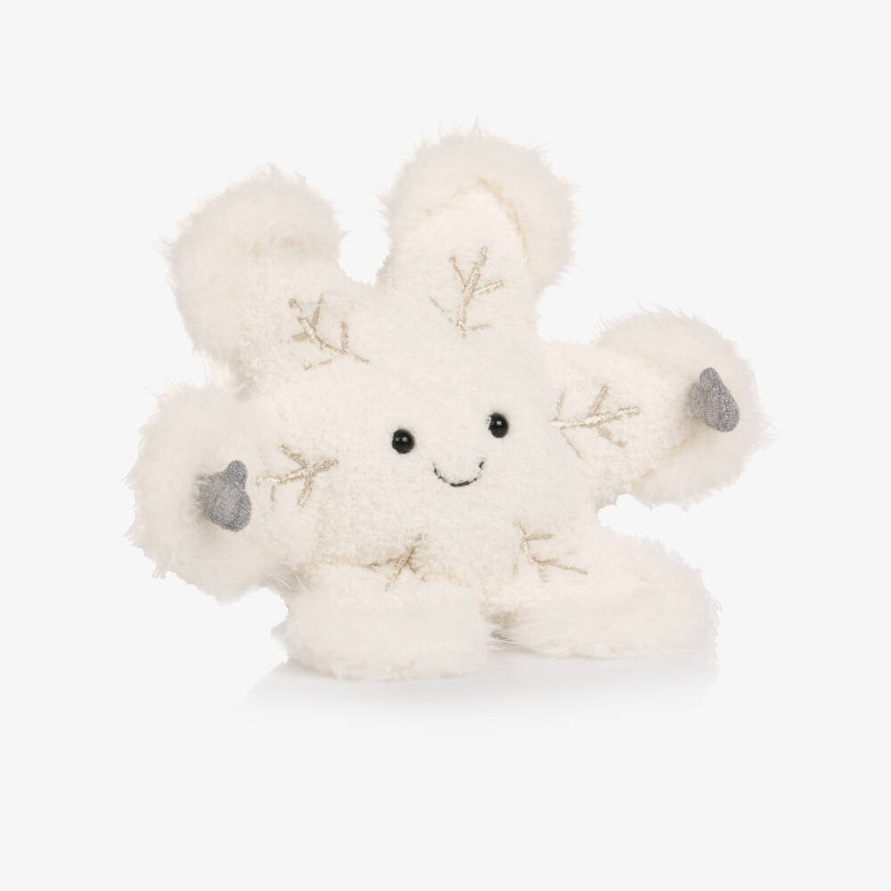 Jellycat White Amuseables Snowflake Soft Toy (24Cm) | Childrensalon