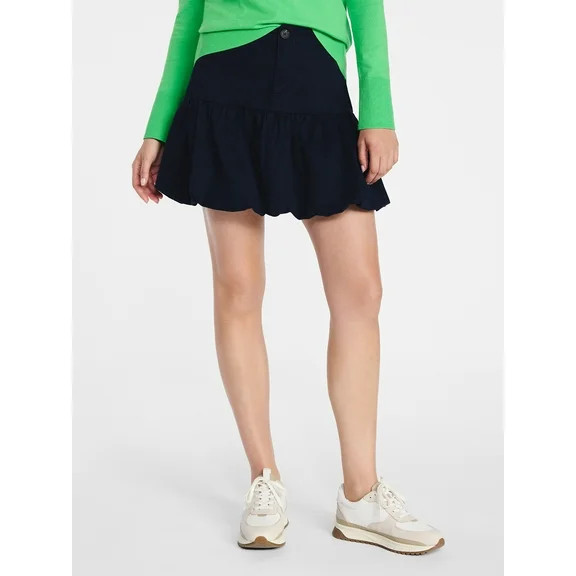 Free Assembly Women's Bubble Hem Mini Skirt, Sizes XS- XXL | Walmart (US)