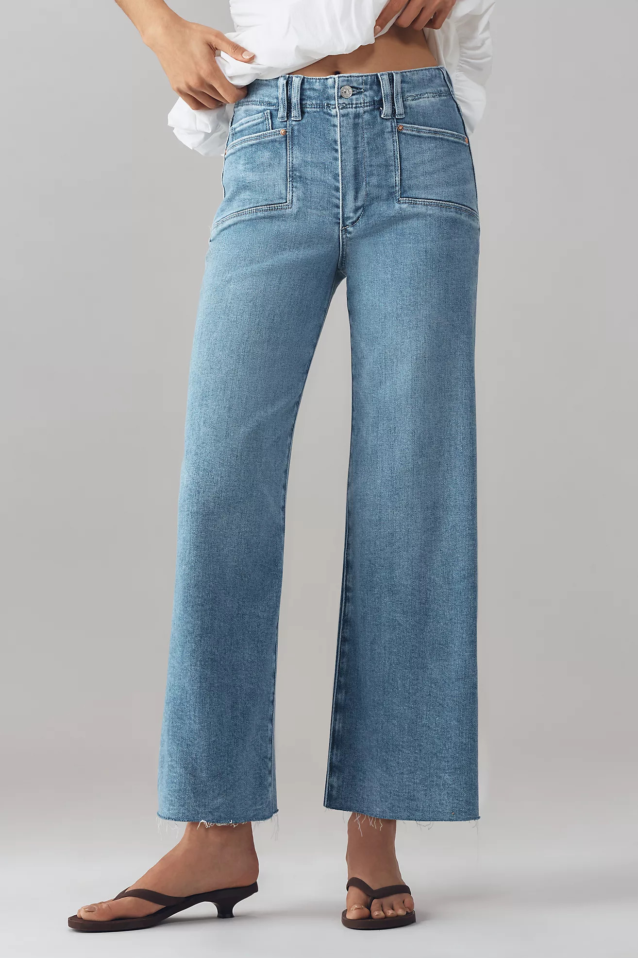 PAIGE Anessa High-Rise Wide-Leg Jeans | Anthropologie (US)