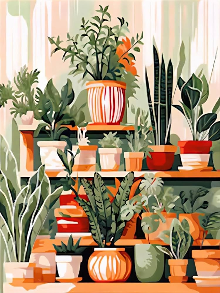 Arttoplus Paint by Numbers Kit for Adults Green Plant-Adult Paint by Number Kits on Canvas,Plant ... | Amazon (US)