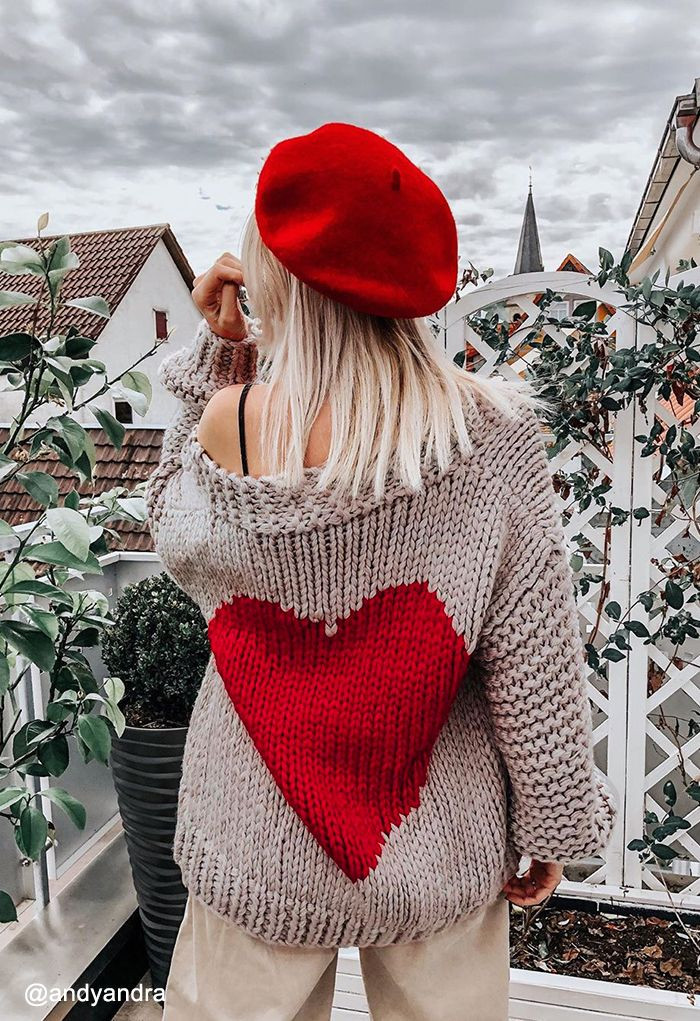 Key to My Heart Hand Knit Chunky Cardigan | Chicwish