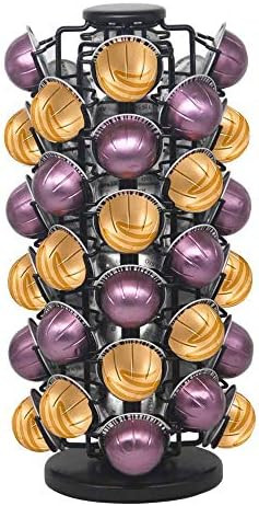 BLACKSMITH FAMILY Nespresso Pod Holder, Nespresso Capsule Holder Storage Carousel, Comes All in O... | Amazon (US)