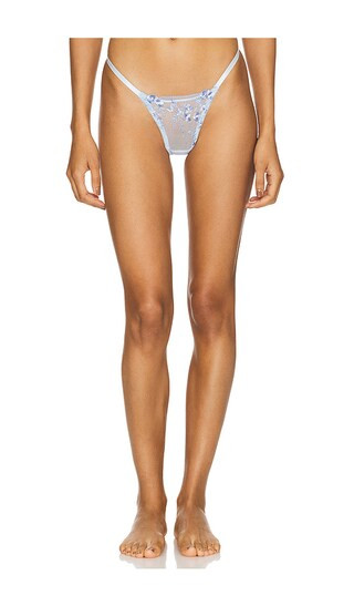 KAT THE LABEL Sofia Thong in Baby Blue. - size XS | Revolve Clothing (Global)
