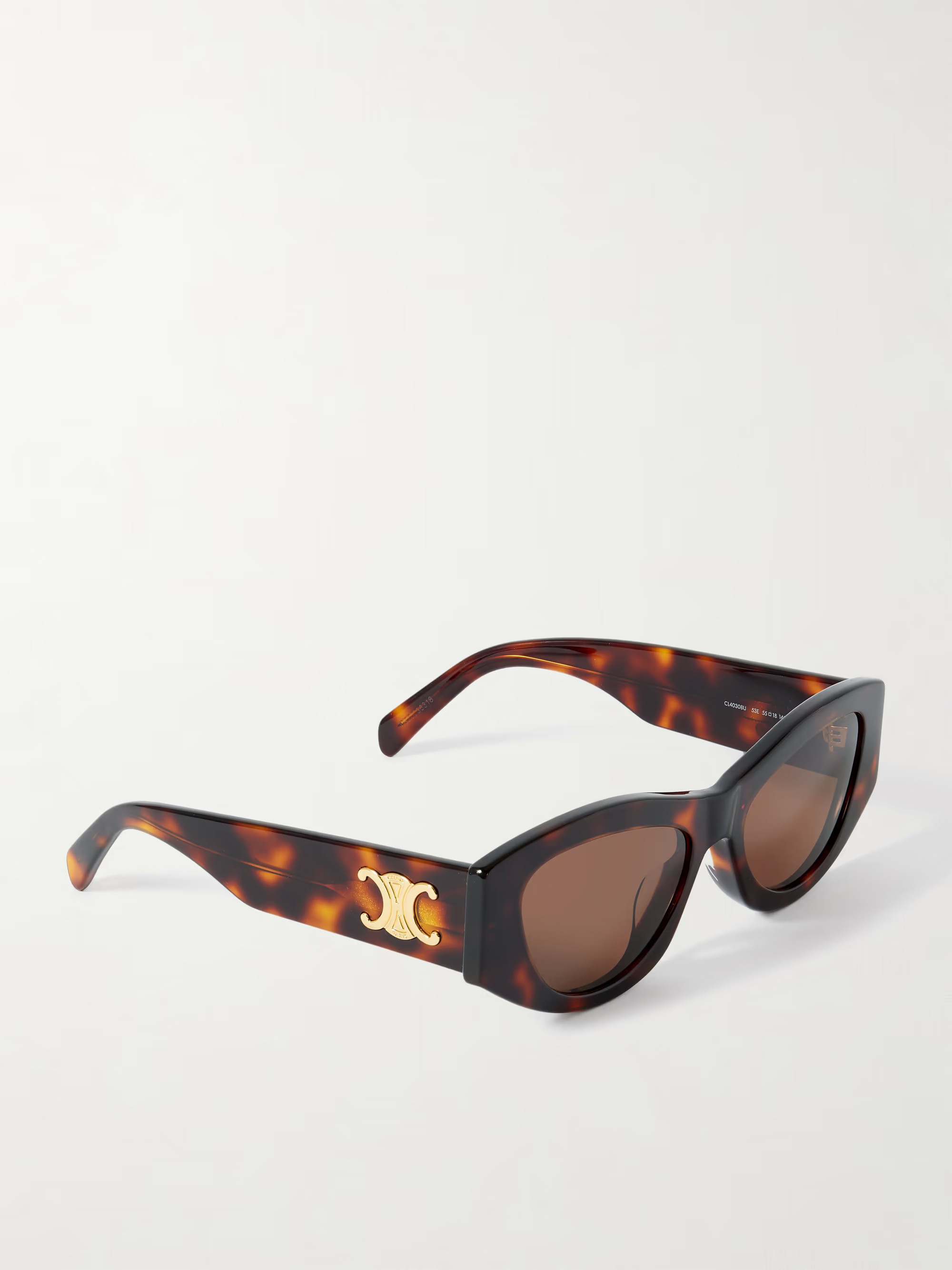 Triomphe tortoiseshell acetate sunglasses | NET-A-PORTER (UK & EU)