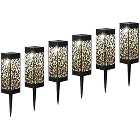 Maggift 8 Pcs Solar Powered LED Garden Lights, Solar Path Lights Outdoor, Automatic Led Halloween Ch | Amazon (US)